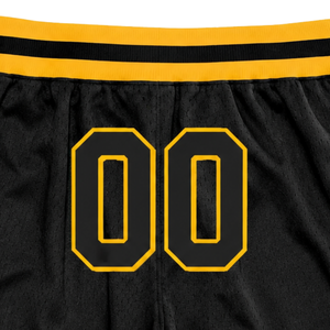 <b>Men</b> <b>Black</b> Yellow Sublimated Mesh Basketball <b>Shorts</b> Breathable Polyester Athletic <b>Shorts</b> Team Match Sportswear - Product Image 6