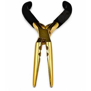 Pinzas Anguladas de Acero Inoxidable QORVEX INSTRUMENTS para Extensiones de Cabello con Anillos Nano Micro |   Herramienta para Aplicar/Retirar |   Alta Calidad - Product Image 4