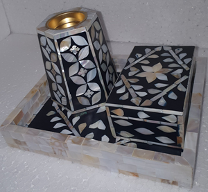 Cajas y Bandejas de Lujo con Incrustaciones de Hueso y Quemador de Bakhoor para Decoración de Hogar, Hotel y Restaurante, Precio Bajo, Tradicionales, de Decor World Expo - Product Image 1