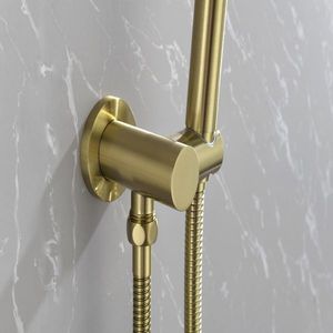Wall Mounted 10\" Stainless Steel Rain Shower <b>Head</b> Set Classic <b>Style</b> High Pressure Handheld Shower System for Bathrooms - Product Image 4