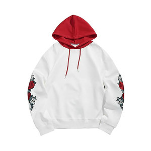 Sudadera con Capucha Bordada de Alta Calidad al Por Mayor, Sudadera con Capucha Bordada para Hombre, Estilo Básico Oversize, Sudadera con Capucha Bordada de Algodón Mezclado para Hombre - Product Image 1