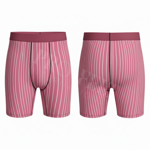 Breathable Customized Striped Printed Design Athletic Performance <b>Boxer</b> Briefs Gym Running Sports Underwear Compression Shorts - Product Image 3