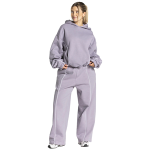 Women's Custom Logo Tracksuit Set Hoodie <b>Joggers</b> <b>Oversized</b> Casual Activewear Everyday Outfit Streetwear Wholesale 2026 - Product Image 1