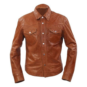 Chemises en cuir pour hommes de qualité supérieure, vente chaude, prix abordable, vente en gros, respirantes, fabriquées en cuir - Product Image 1