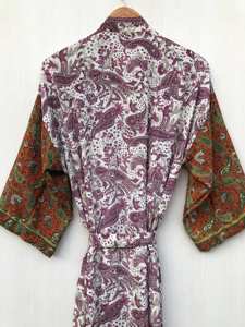 Longue Robe Kimono en Soie Attrayante, Style Bohème, pour Femme, Idéale pour la Plage et les Vacances d'Été, Cache-maillot Sexy - Product Image 5