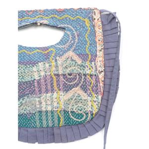 Sac à bandoulière et pochette Kantha pour femme, 100% coton indien, broderie bohème, motif Suzani, fait main, de créateur, pour exposition - Product Image 2