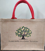 Sac bandoulière rond en jute avec sangle en coton, impression personnalisée, sac fourre-tout naturel pour emballage de bijoux, vente au détail, sac cadeau