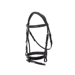 Bridon et rênes en cuir de cheval pleine taille faits à la main, équipement équestre durable pour l'entraînement et l'équitation, bridon noir de marque, vente en gros - Product Image 3