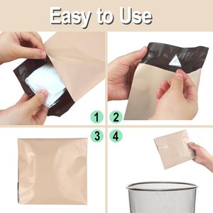 Sacs de jetage pour serviettes hygiéniques, sacs de jetage pour hygiène féminine (tampons et serviettes), bloquent les odeurs, fermetures auto-adhésives - Product Image 6