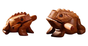 Instrument de percussion en bois personnalisé en forme de grenouille - Décoration d'intérieur lavable, objet de collection, souvenir fabriqué en Thaïlande - Product Image 2