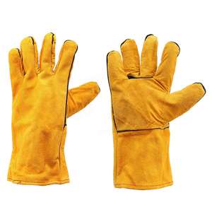 Custom Logo Safety Welding Gloves Durable Customizable <b>Heat</b> Resistance Welding Gloves <b>Heat</b>-resistant Welding - Product Image 1