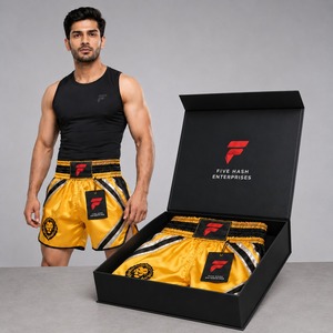 Comfortable Muay Thai shorts featuring breathable fabric flexible design and superior mobility for active <b>athletes</b> - Product Image 6