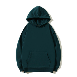 เสื้อฮู้ดผู้ชายสีพื้น ทรงปกติ ผ้าฝ้ายเฟรนช์เทอร์รี่ สวมใส่สบายๆ สำหรับฤดูใบไม้ร่วง มีกระเป๋า - Product Image 3