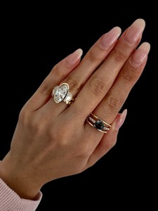 Anillo de Oro Sólido con Zafiro Natural de Montana de 1.32 Ct y Halo de Diamantes, Joyería Fina, Regalo para Ella, Anillo de Diamantes con Zafiro de Montana de 1.32 Ct - Product Image 2