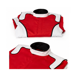 Men's <b>Red</b> White Full Sleeve Flame Resistant Quick Dry Custom Logo Front Racing <b>Suit</b> All Seasons Motorcycle Wear - Product Image 6