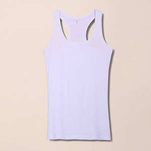 Débardeur de sport pour femme, couleur noire, 100% Modal, sensation de fraîcheur, avec impression personnalisée - Product Image 6