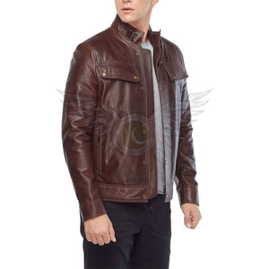 Slim Fit Casual Streetwear Winter <b>Biker</b> Style Men’s Premium Fashion Leather <b>Jacket</b> Urban Streetwear Men Fashion Leather <b>Jacket</b> - Product Image 3