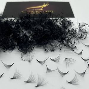 Pestañas de Volumen Premade Profesionales al por Mayor de Alta Calidad, Hechas a Mano en Vietnam y Corea, de PBT Suave, Curva C 20D, Base Puntiaguda - Product Image 3