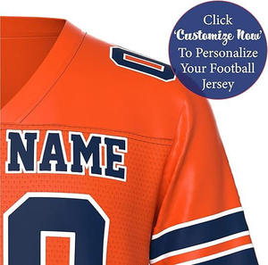 เสื้ออเมริกันฟุตบอลแบบสั่งพิมพ์ลายเอง คอวี ดีไซน์ระบายอากาศได้ดี เนื้อผ้าตาข่ายน้ำหนักเบา พร้อมลวดลาย 3 มิติ - Product Image 4