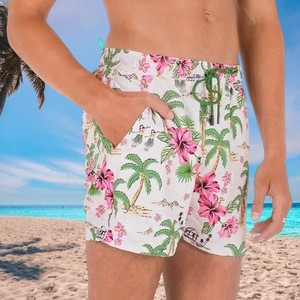 New Design <b>Men</b>’s Tropical Palm Tree Sublimation Printed Swim Shorts Quick Dry Beach <b>Trunks</b> Summer Holiday Surf and Pool Swimwear - Product Image 3