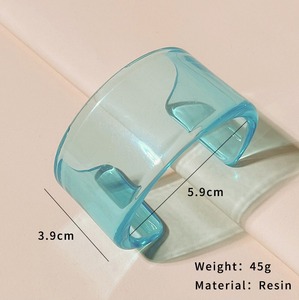 กำไลข้อมือเรซิ่นทำมือ TCE Tce00 พิมพ์ลายดิจิตอล สีพื้น 80 กรัม เครื่องประดับแฟชั่นพรีเมียมสำหรับผู้หญิง ขายส่ง - Product Image 2