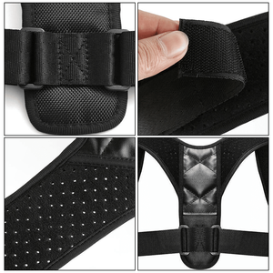 สายรัดพยุงหลังปรับได้สำหรับผู้ชายและผู้หญิงสายรัดไหปลาร้าเข็มขัดพยุงไหล่อุปกรณ์แก้ไขท่าทาง - Product Image 3