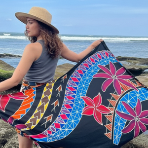 โรงงานผลิตผ้าซารองชายหาดเรยอนพิมพ์ลายตามสั่ง ขายส่ง รับผลิตแบบ OEM ODM ส่งออกโดยตรงไปยังสหรัฐอเมริกา ออสเตรเลีย นิวซีแลนด์ - Product Image 5