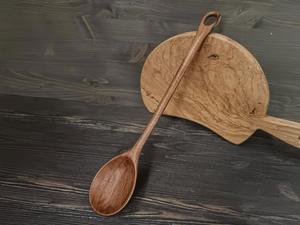 Cuchara de Té de Madera Natural, Ecológica, Hecha a Mano, para Café, Té, Azúcar y Especias, Acabado Liso, Utensilio de Cocina - Product Image 5