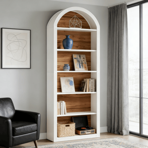 <b>Tall</b> Bookshelf Stylish Bookcase for Home or Office Versatile <b>Storage</b> Solution - Product Image 6