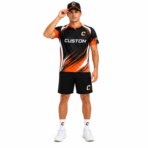 Custom PopDarts Printed Uniform Set | Breathable 100% Polyester Jersey <b>Athletic</b> Shorts Baseball Cap | Men's Team Sports Apparel - Product Image 5