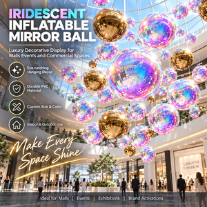 Evento personalizado Escena de la boda Decoración <span class=keywords><strong>Disco</strong></span> con Metal brillante Globo de espejo inflable Bola de espejo inflable - Product Image 1