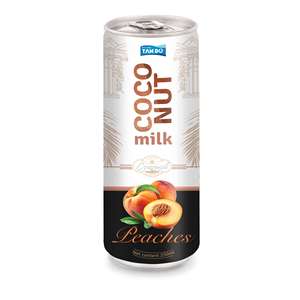 Bebida de Leche de Coco en Lata de Aluminio de 250 ml, OEM, Bebida con Sabor a Café, Vainilla, Mango, Durazno y Coco, Fabricante Vietnam - Product Image 3