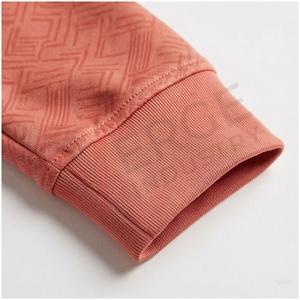 Ensemble de survêtement corail pour homme, manches longues, col montant, fermeture éclair sur le devant, couleur unie, respirant, coupe décontractée, pour l'automne - Product Image 6