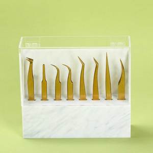 Support pour pinces à cils en acrylique et plastique, organisateur professionnel pour pinces à cils, 15g, durable - Product Image 1