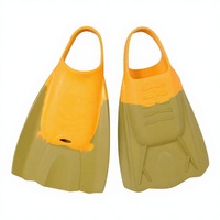 Ailerons de surf en caoutchouc rigide de 4 mm avec logo personnalisé, ailerons de bodyboard professionnels pour adultes, OEM ODM, ailerons de plongée à talon ouvert
