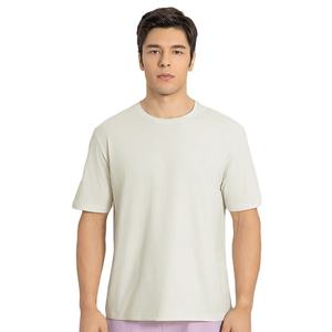 Camisetas de alta calidad, camisetas transpirables con logotipo personalizado, cuello redondo de Color sólido, cómodas, para correr, Fitness, Top deportivo - Product Image 2