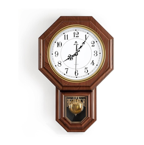 Reloj de Pared Silencioso, Sin Tictac, Preciso, Estilo Moderno, Decorativo para Hogar, Oficina, Escuela, Cocina, Dormitorio, Sala de Estar (Marrón) - Product Image 3