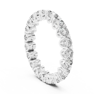 Anillo de Eternidad Completo con Diamantes Cultivados en Laboratorio, Engaste Compartido, 2.73ctw, Oro Sólido de 10K, 14K, 18K, Unisex, Certificado IGI, Joyería Fina - Product Image 4
