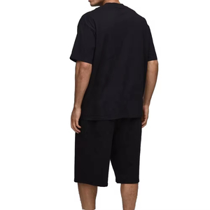Camiseta Deportiva de Manga Corta, Negra, de Algodón de 220 g/m², con Diseño Frontal Personalizado, Antiencogimiento, OEM/ODM Disponible, Estilo Casual - Product Image 3