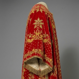 <b>Red</b> Velvet Embroidered Salwar Kameez Embroidery Dupatta Ethnic Women's Party Wear Wedding Dress - Product Image 2