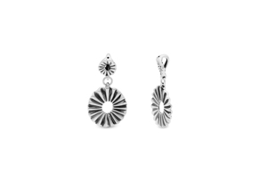 จี้รูปแผ่นดิสก์ลายซันเบิร์สต์ - Product Image 1