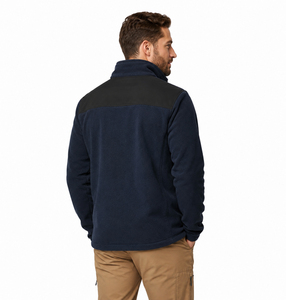 Wholesale Men's Polar Fleece Training Jacket Stand Collar Full Zipper Fleece Jackets Men Winter Wear Breathable Fleece <b>Zip</b>-<b>up</b> - Product Image 2