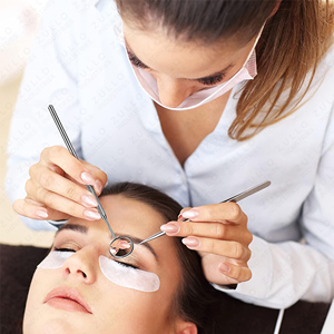 9 Piece Stainless Steel Eyelash Tweezers Set Straight Curved & Pointed Tips with Mirror Volume Lash <b>Tools</b> for Precision - Product Image 4