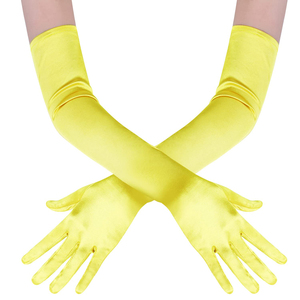 Gants longs en polyester robuste, manches de protection, tissu haute durabilité, design inspiré pour événements formels en extérieur - Product Image 1