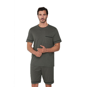 Ensemble d'été pour hommes, chemise et short décontractés respirants, tenue d'été en deux pièces, tissu doux, vêtements de tous les jours, vêtements de vacances à la plage - Product Image 3