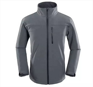 Veste softshell unisexe personnalisable légère, imperméable, coupe-vent à manches longues pour activités de plein air, fitness et sport, style bomber en cuir pour homme - Product Image 5