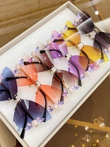 Gafas de Sol de Mariposa con Diamantes de Imitación, Estilo Celebridad, Moda Urbana, Revista de Fotografía, Gafas de Sol de Lujo para Mujer - Product Image 2