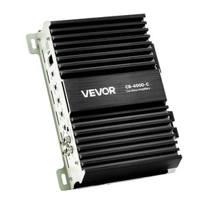Amplificador de Audio para Auto Clase D de 1 Canal con Control Remoto de Nivel de Subwoofer, 400W RMS MAX, Estable, Filtro de Paso Bajo de 1/2/4 Ohmios - Product Image 1