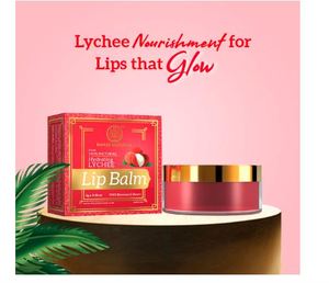 Bálsamo Labial Natural Khadi de Lichi con Cera de Abeja y Manteca de Karité |   Suaviza e Hidrata los Labios |   Libre de químicos agresivos Unisex 5g - Product Image 2