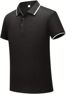 Polo léger et respirant en tissu mesh, vêtement de sport, nouvelle tendance, t-shirt polo pour femme, bordure contrastée, design élégant - Product Image 3